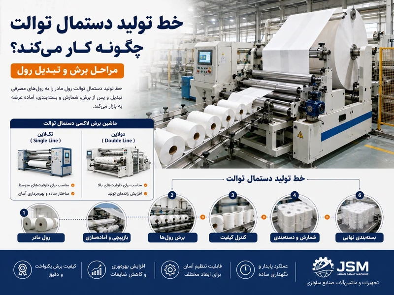 خط تولید دستمال توالت